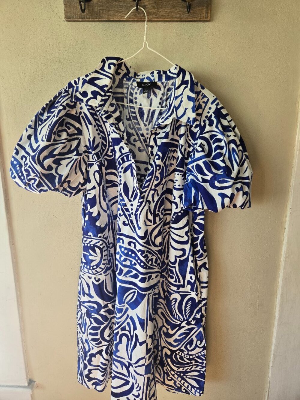 Blue & White Dress